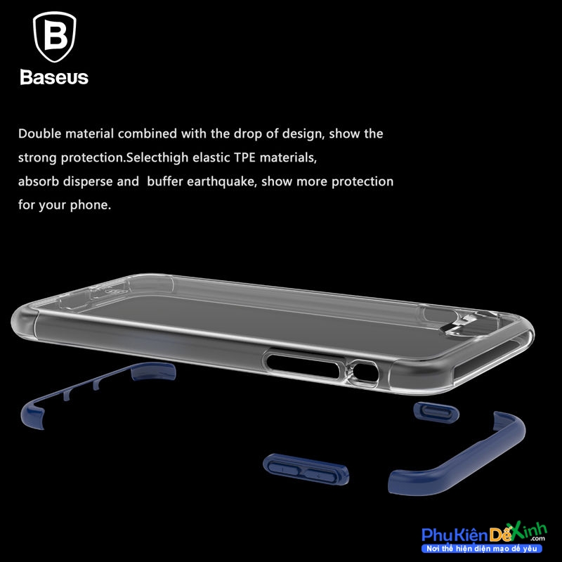 Ốp Lưng iPhone 8 Silicon Chống Sốc Hiệu Baseus Guards làm từ nhựa dẻo cao cấp ,đàn hồi tốt , lắp đặt máy thoải mái có thiết kế mặt lưng trong suốt hoàn toàn lộ nguyên bản mặt lưng của máy.